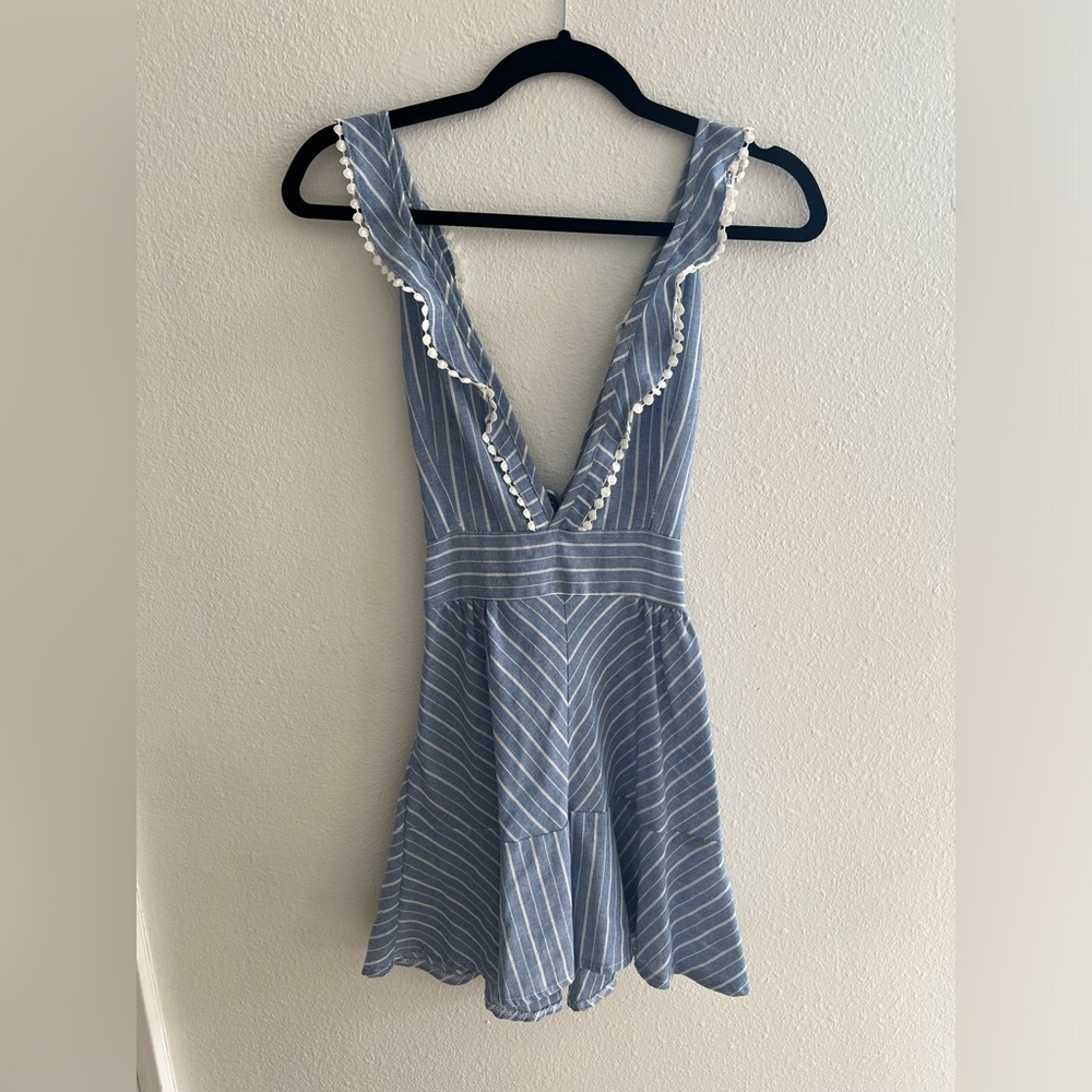 Blue & White Stripe Sundress